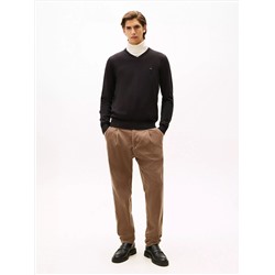 Solid Logo V-Neck Sweater