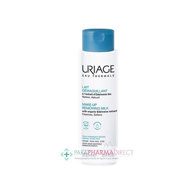 Uriage Lait Démaquillant - Nettoie et Adoucit - Peaux normales à sèches 250 ml