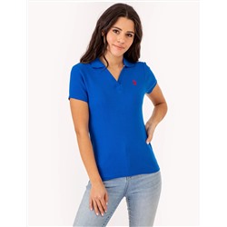 SPLIT NECK RIBBED POLO SHIRT