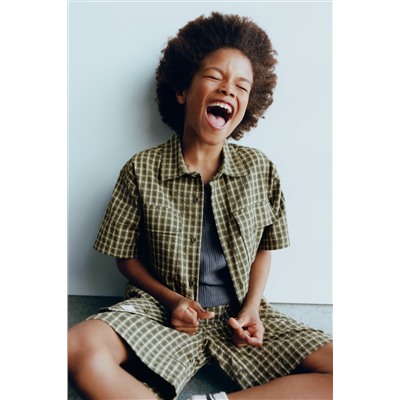 TEXTURED CHECK SHIRT
