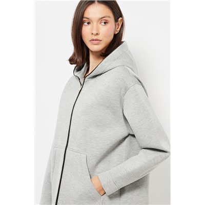 Sudadera con capucha - Gris jaspeado