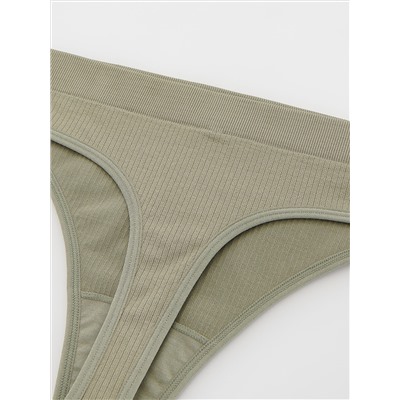 Tangas aus Rippstrick-Jersey