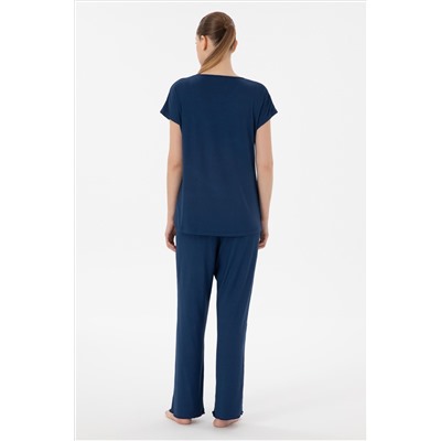 Kadın Lacivert Pijama Takımı
