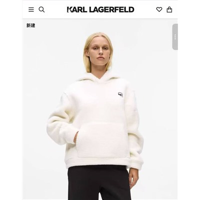Женская толстовка худи из шерпы  KARL LAGERFEL*D ОРИГИНАЛ! 😎