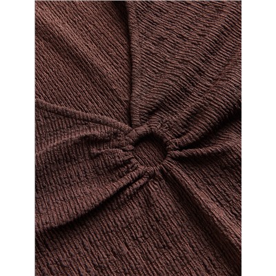 Bluse aus Strukturstoff