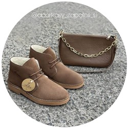 AB.Z. 3612/2 Vison С ДВОЙНЫМИ ШНУРКАМИ+AB.Z · Pelle · 21-35 (350) АКЦИЯ
