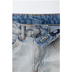 FLARED JEANS WITH RAW HEMS