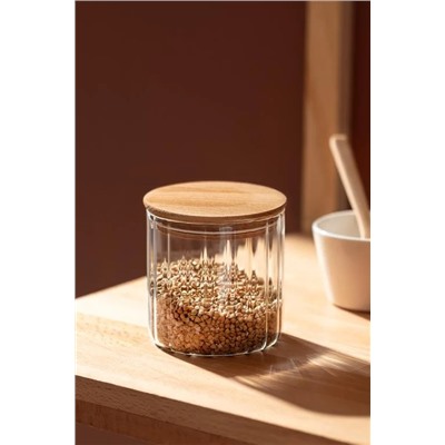 Lunel Optikli Silindir Cam Kavanoz - 700ML - Mini Boy