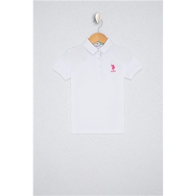 U.S. Polo Assn., Beyaz Kız Çocuk T-Shirt