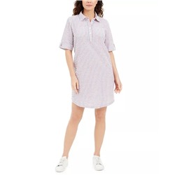 Karen Scott Seersucker Shirtdress, in Regular and Petite, Created for Macy's