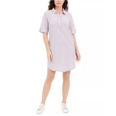 Karen Scott Seersucker Shirtdress, in Regular and Petite, Created for Macy's