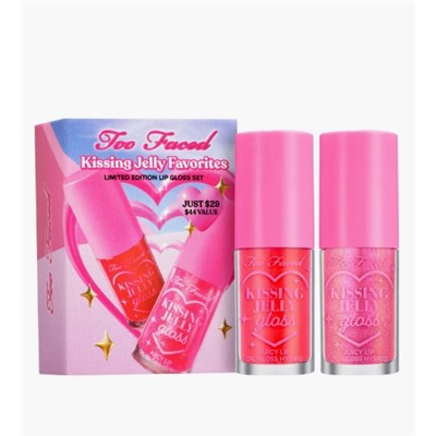 Kissing Jelly Favorites Lip Oil Gloss Set $44 Value Too Faced