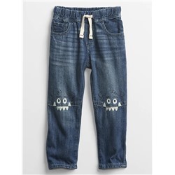 Toddler Pull-On Monster Slim Jeans