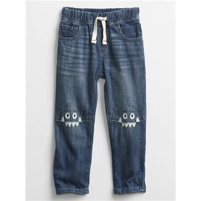 Toddler Pull-On Monster Slim Jeans