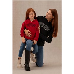Kadın Siyah Kapüşonlu Sweatshirt