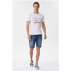 Lee Cooper Fox Erkek O Yaka T-shirt Beyaz 222 LCM 242073