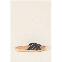 Sandalias tiras efecto rafia