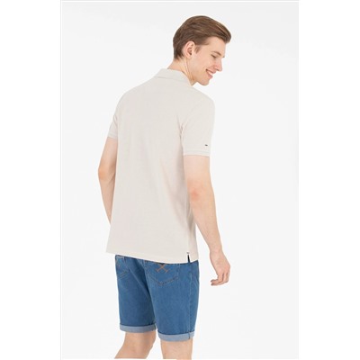Erkek Taş Basic Polo Yaka Tişört