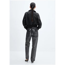 Jeans rectos foil