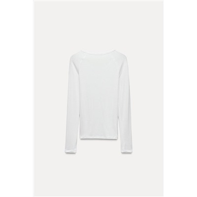 VISCOSE LONG SLEEVE T-SHIRT