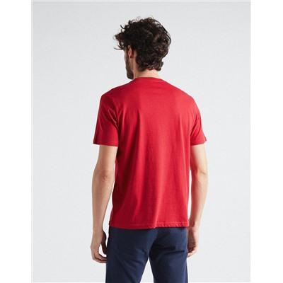 Printed T-shirt, Men, Dark Red