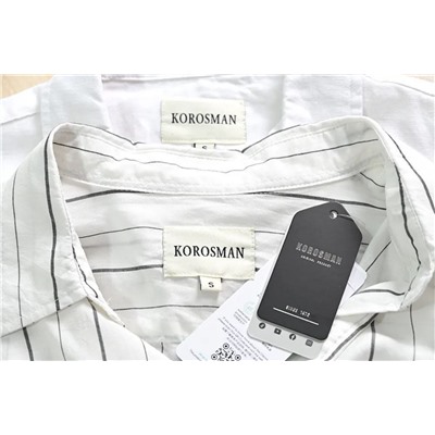 Мужская рубашка для поездок на работу из прохладного льна Tencel с коротким рукавом