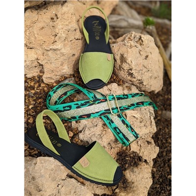 Ab.Zapatos • 3106-8 • pistacho+CINTURON BOLSOS (140)-25 (1) АКЦИЯ