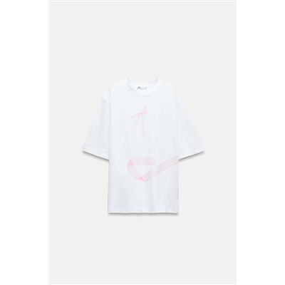 PRINTED T-SHIRT WITH BOW