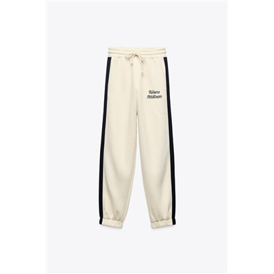 JOGGING TROUSERS WITH SLOGAN