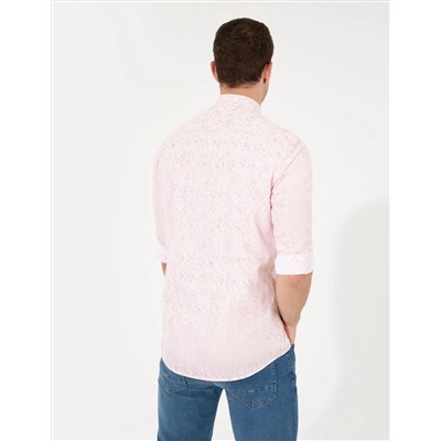 Kiremit Slim Fit Uzun Kollu Gömlek