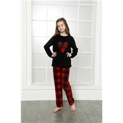 shopshop Kız Çocuk Kışlık Sıcak Tutan Polar Pijama Takımı geyik