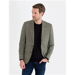Haki Slim Fit Ceket