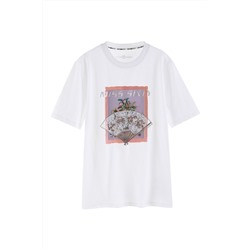 Camiseta Blanco y gris