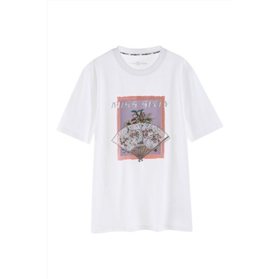 Camiseta Blanco y gris