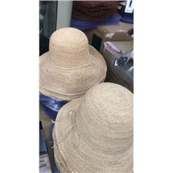 Соломенная круглая шляпа ROUIIEFA*O