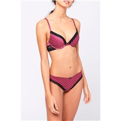 Sujetador push-up Pop Art Pny Violeta y blanco