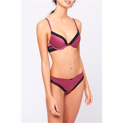 Sujetador push-up Pop Art Pny Violeta y blanco