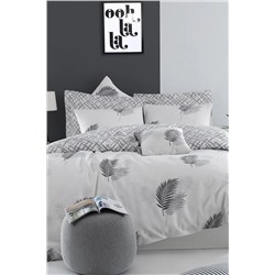 Ev & Ev Home Mature Nevresim Seti Çift Kişilik Palma Gri Ep-022536