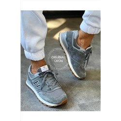 Hammer JackGerçek Deri Unisex Sneakers - Gri & Krep