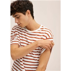 Camiseta algodón rayas -  Niño | MANGO OUTLET España