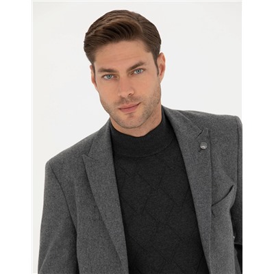 Füme Slim Fit Ceket