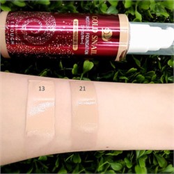 Gold Snail Moisture Foundation SPF30 PA+++ #21, Увлажняющая база под макияж с муцином улитки  и солнцезащитным фактором SPF 30