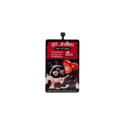 Очищающая маска для лица томат и уголь от Smooto 10 гр / Smooto Tomato & Charcoal Peel Off Mask 10 g