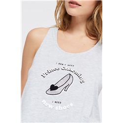 Camiseta de tirantes Florence Gris jaspeado