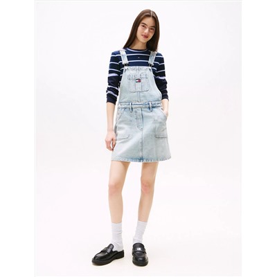 Tommy Jeans Faded Denim Overall Dress