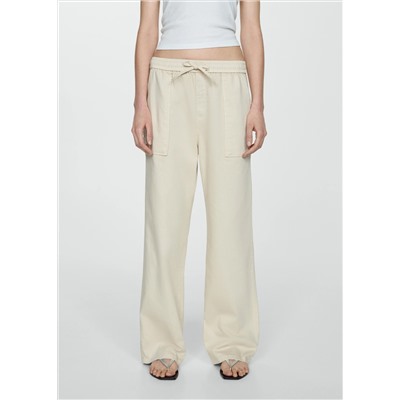 Pantalón algodón cintura elástica