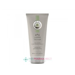 Roger & Gallet Homme Vetyver Gel Douche Corps et Cheveux Rafraîchissant 200ml
