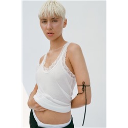 MODAL BLEND TOP WITH LACE