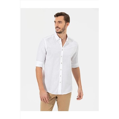 Pierre Cardin Beyaz Slim Fit Uzun Kollu Gömlek G021GL004.000.1622602.VR013