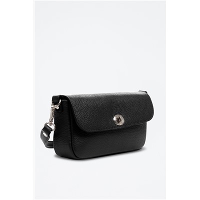 Bandolera de piel Ardenno - Negro